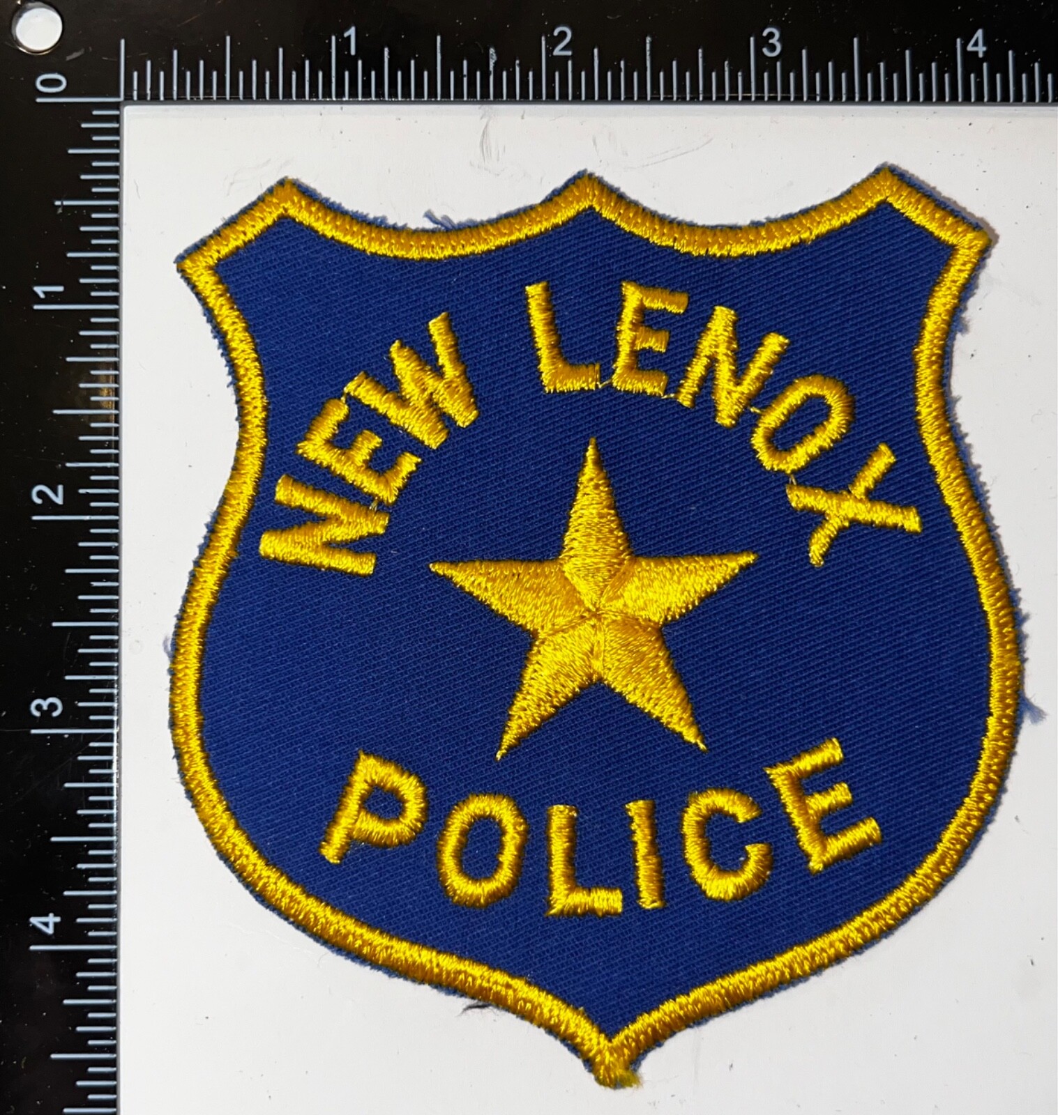 VINTAGE OBSOLETE New Lenox IL Illinois Police Patch