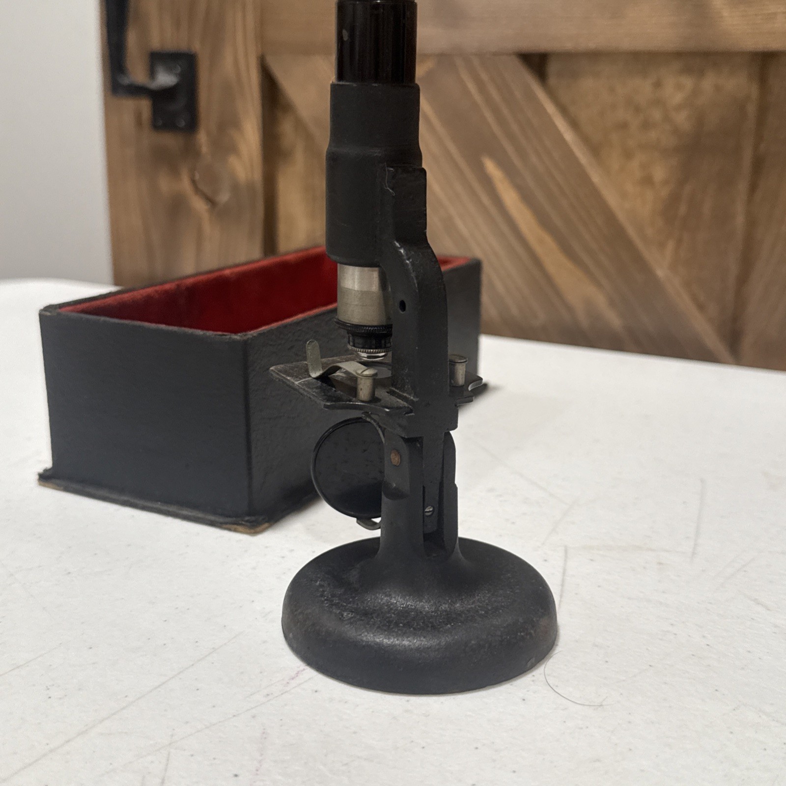Antique Collectable WOLLENSAK MICROSCOPE 250 POWER Original Box
