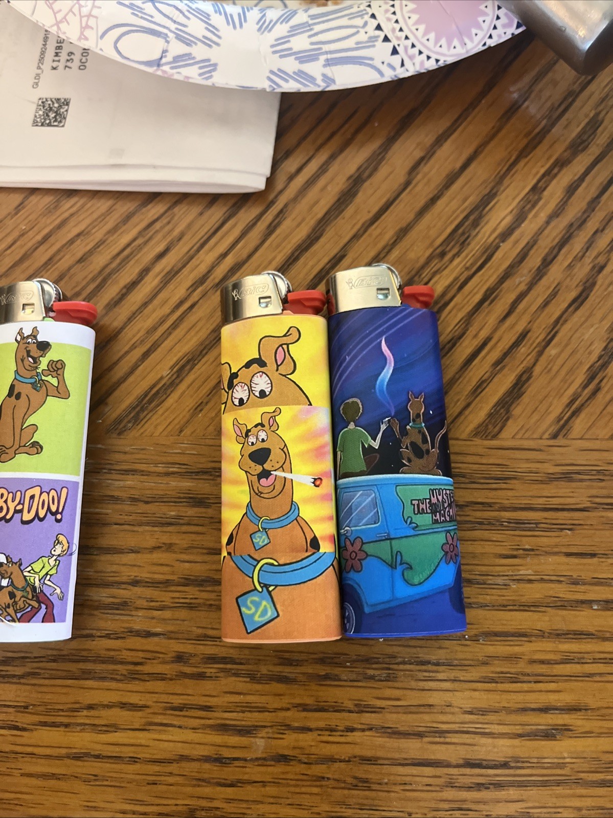 New 2 Custom Bic Lighters  Taylor Stoner Scooby Doo Shaggy Mystery Machine Weed
