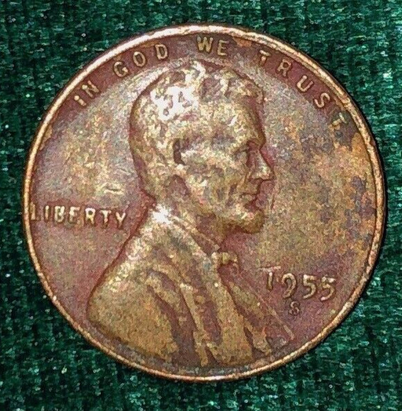 1955-S Lincoln Wheat Penny