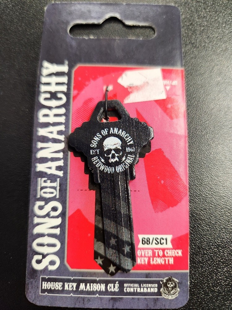 SONS OF ANARCHY SCHLAGE SC1 KEYBLANK - READ DETAILS BELOW