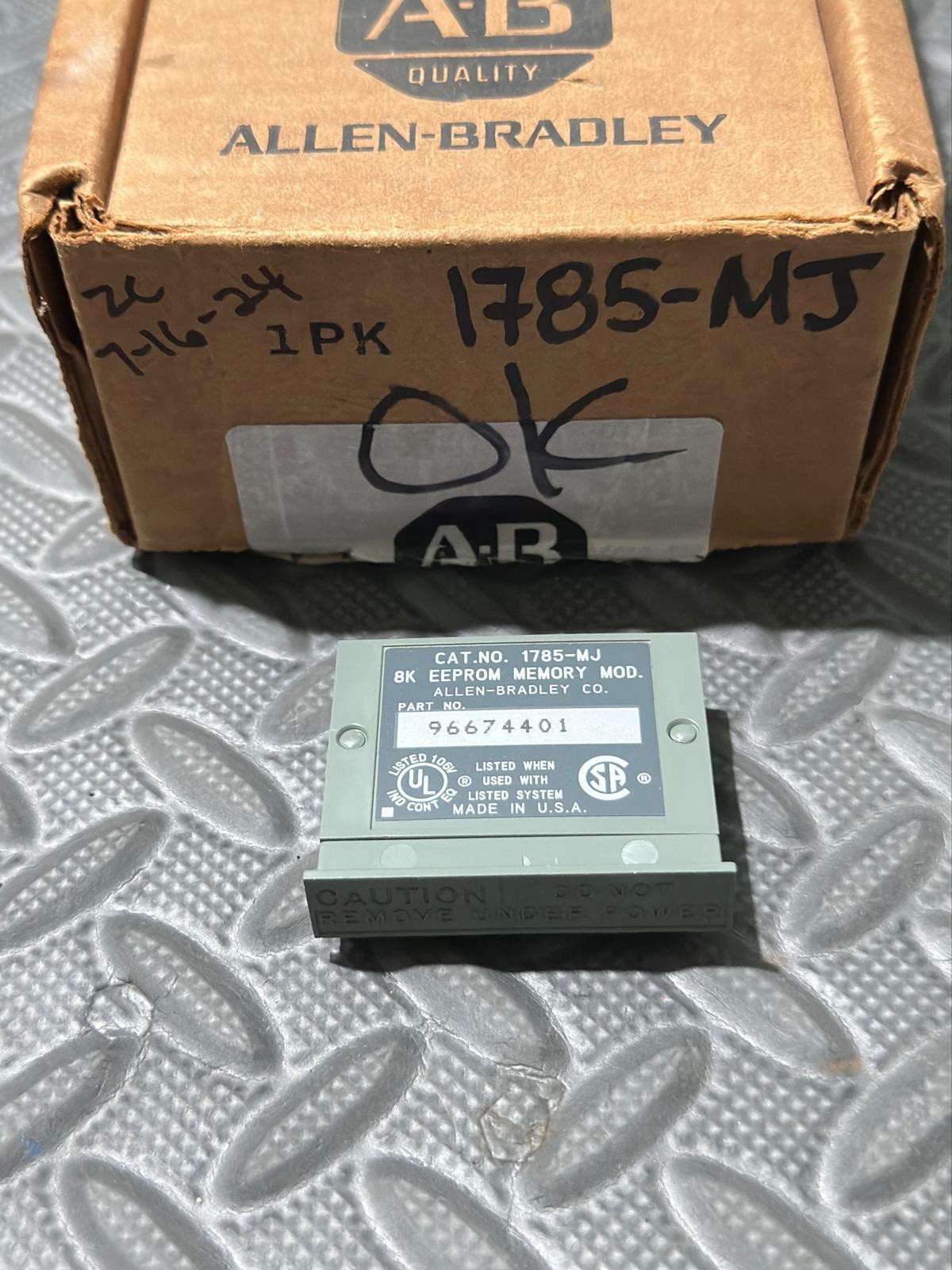 Allen-Bradley 1785-MJ 8K EEPROM Memory Module PLC-5 Backup Storage USA