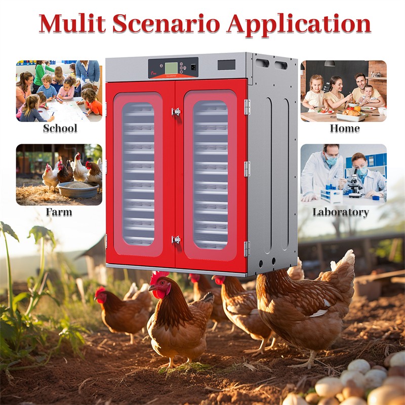 1000-Egg Incubator Digital Hatcher w/ Automatic Temperature & Humidity Control