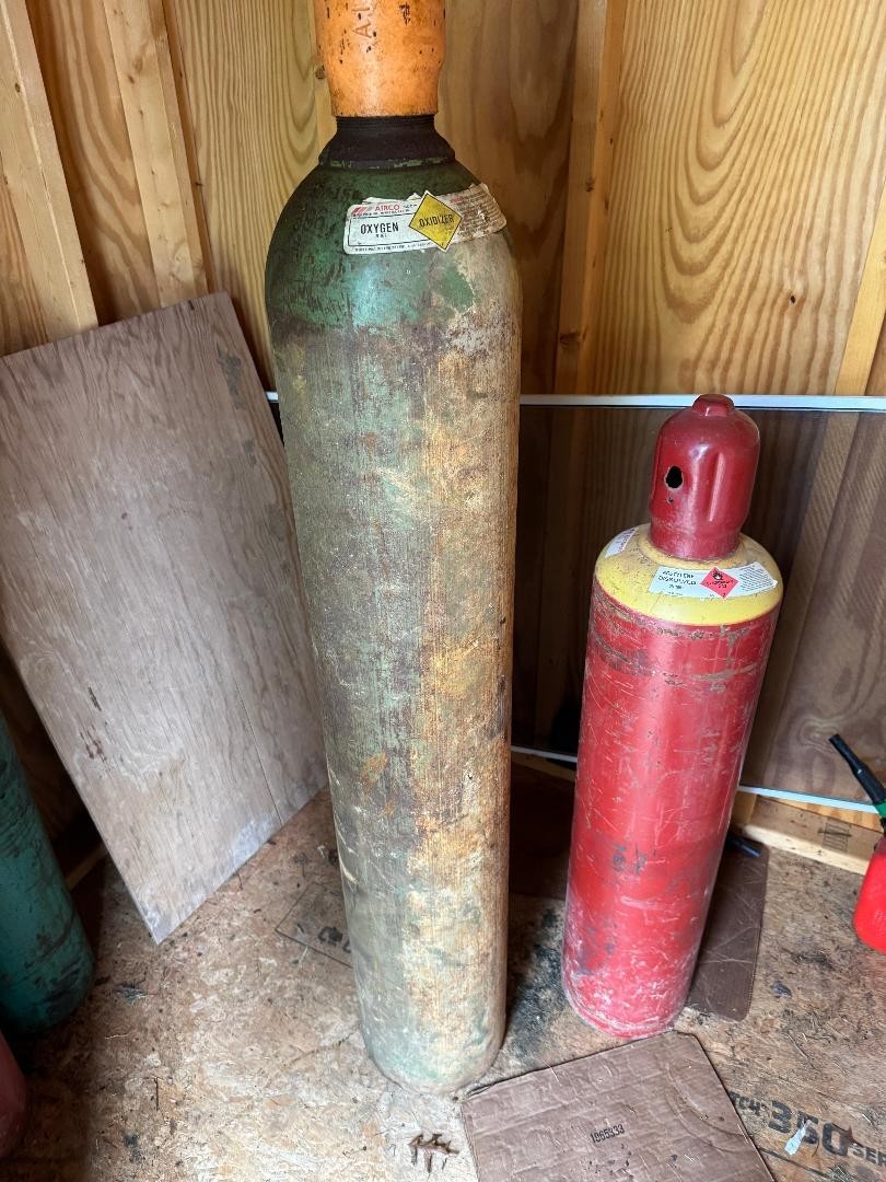 Oxygen --- Acetylene Tanks,  Used