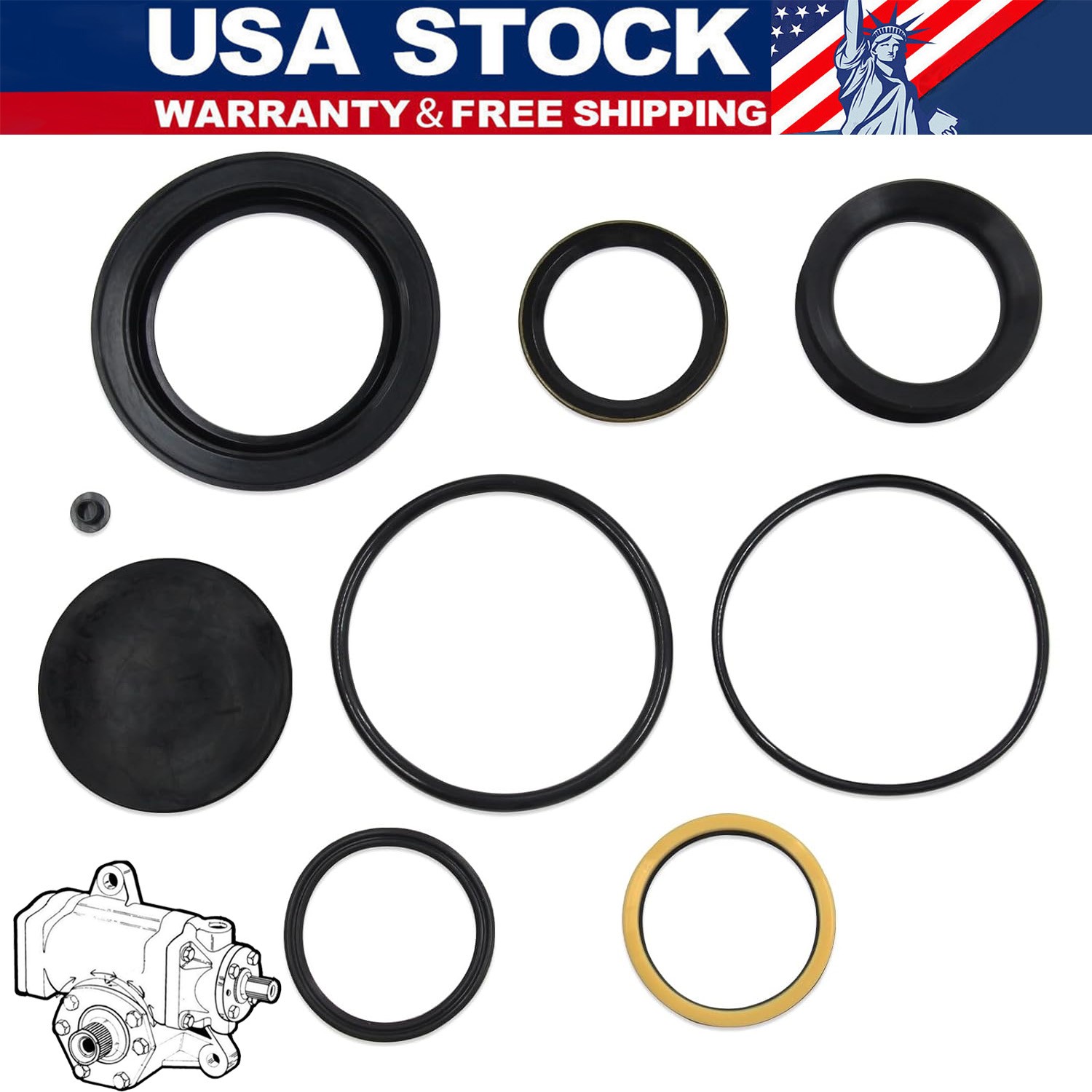 Sector Shaft Seals Repair Kit for Sheppard M90 M100 Power Steering Gears 5545741