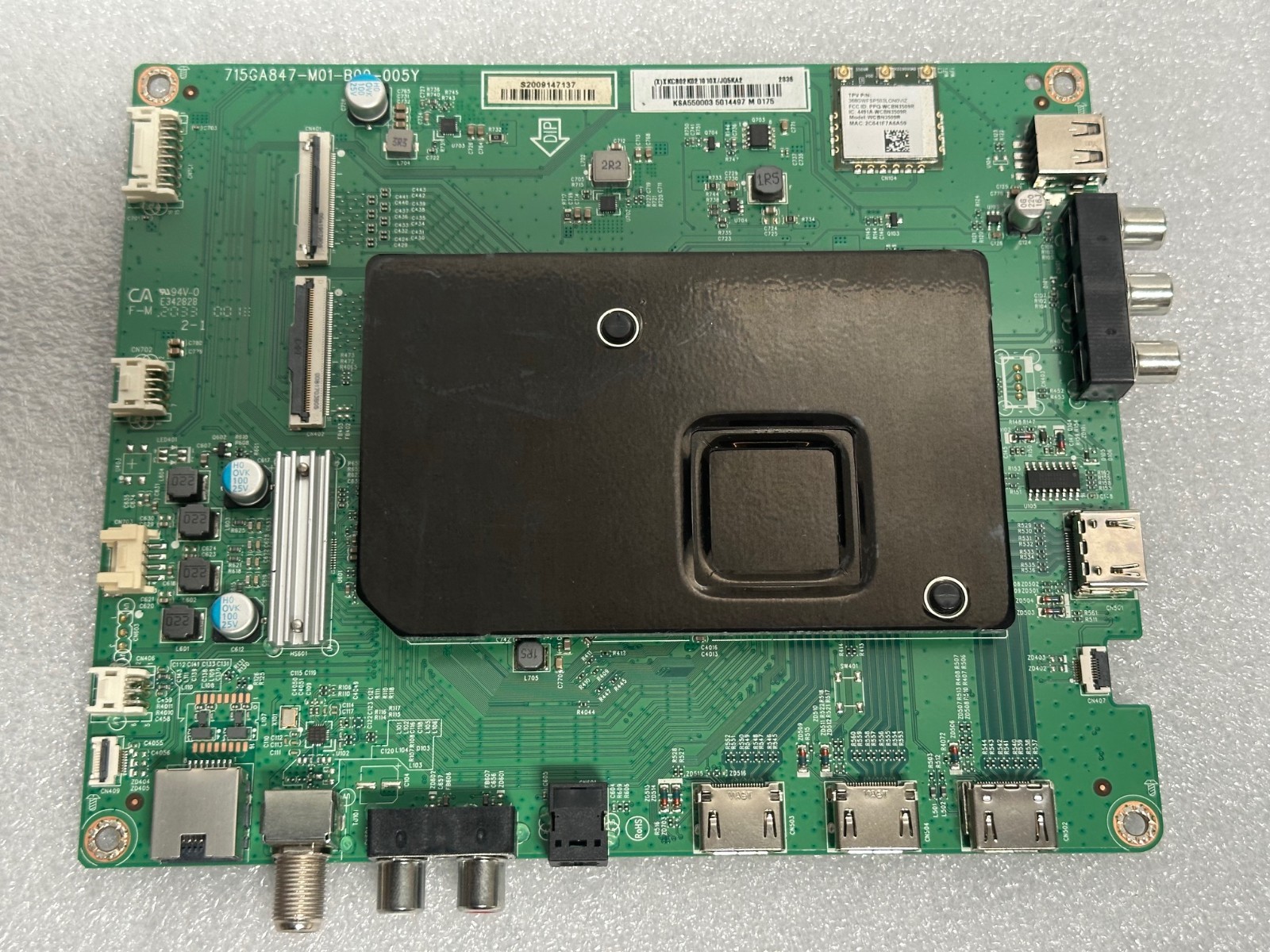Vizio OLED65-H1 Main Board (715GA847-M01-B00-005Y) 756TXKCB02K021 XKCB02K021010X