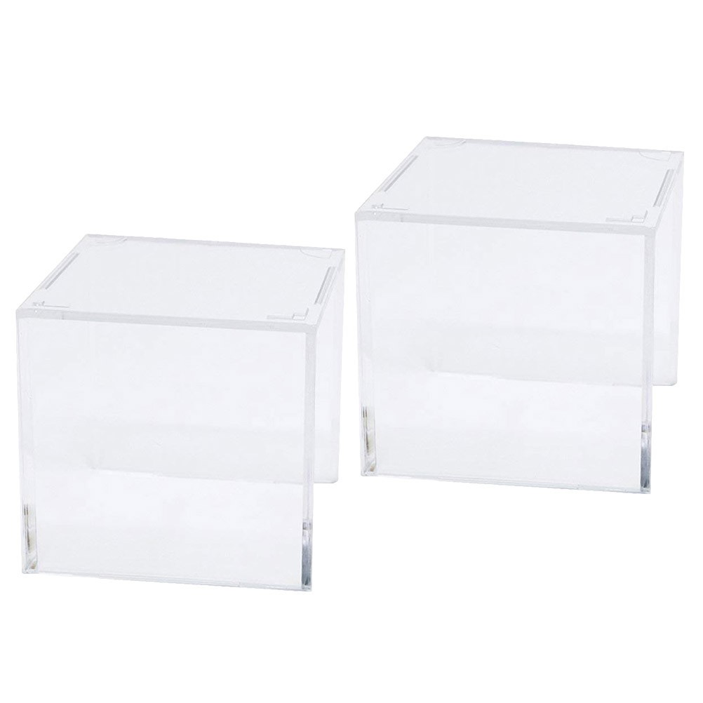 2Pcs Transparent Acrylic Baseball Holder with Stable Cradle for Display