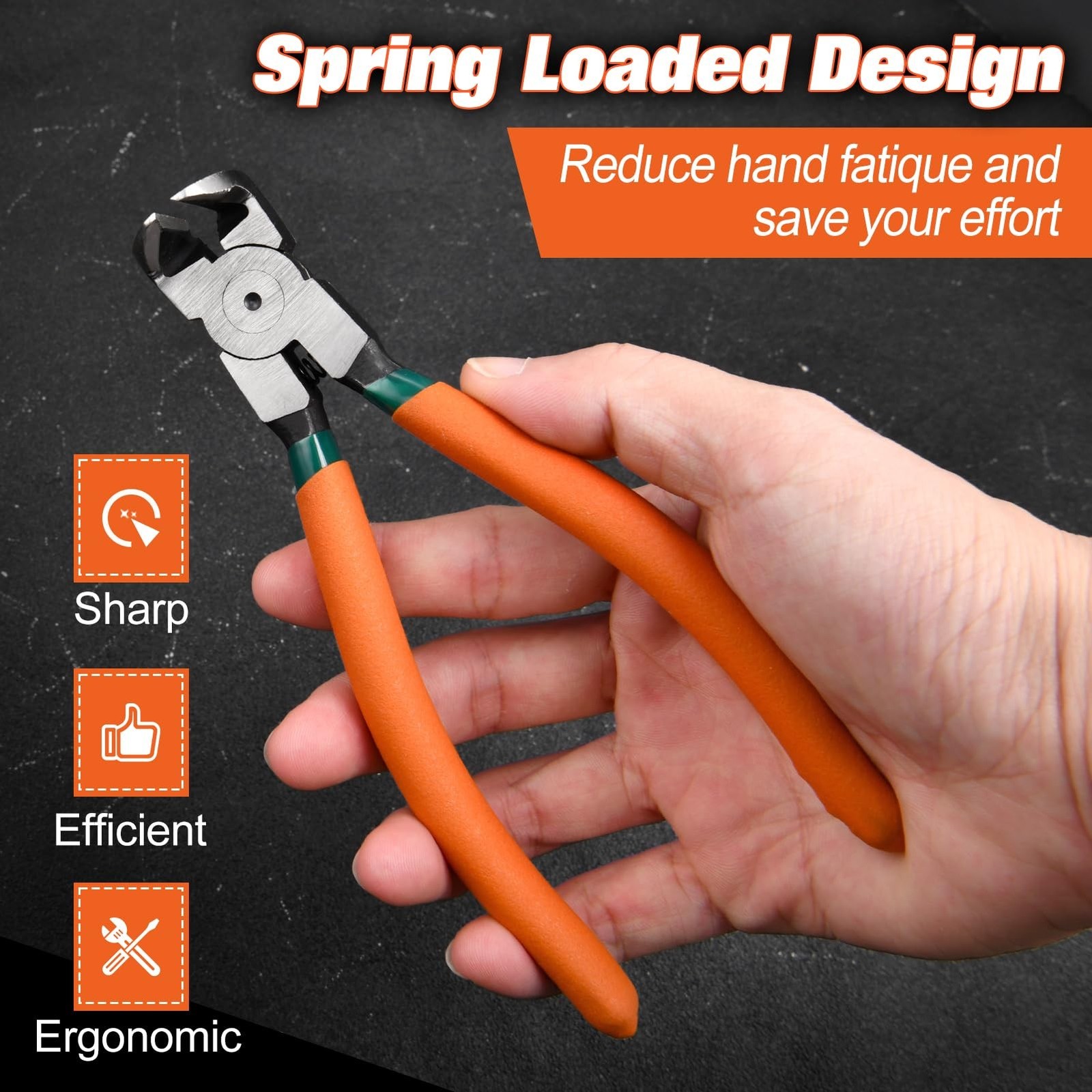 Diagonal Pliers for Flush Cut Plastics, 45° & 90° Angled Wire Cutters