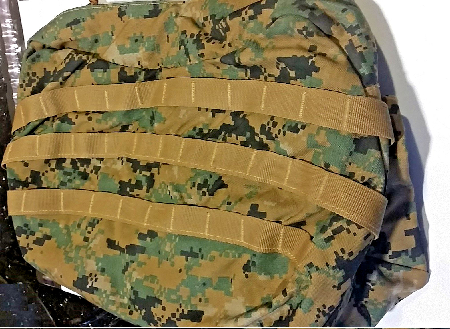 USMC first Generation ILBE Marpat w/ Black Buckles Lid / dust cover