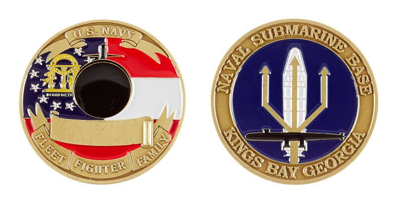 US Navy Naval Submarine Base Kings Bay Challenge Coin CC-739
