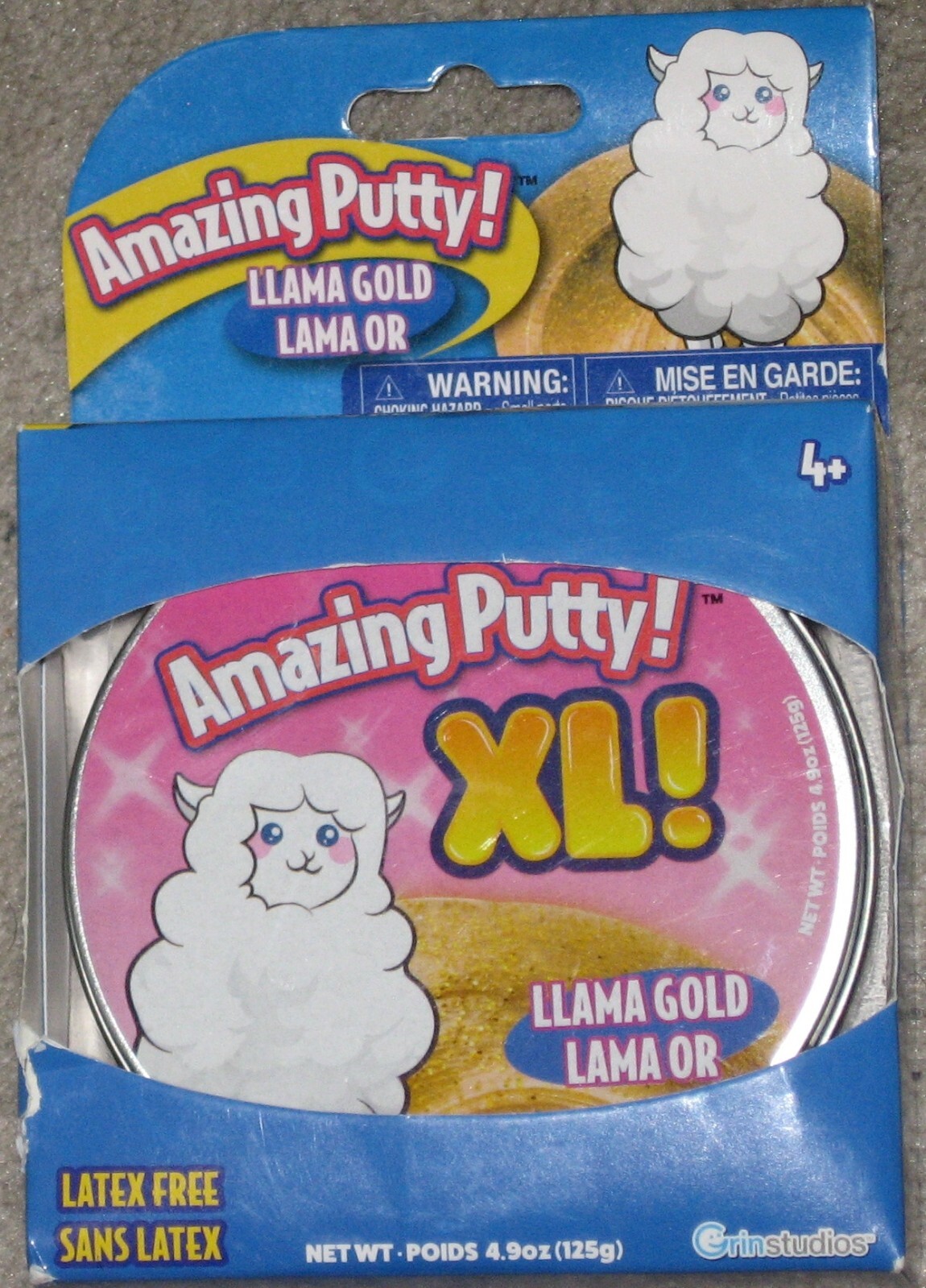 Amazing Putty XL Tin Llama Gold Grin Studios NEW Sealed Free Ship !