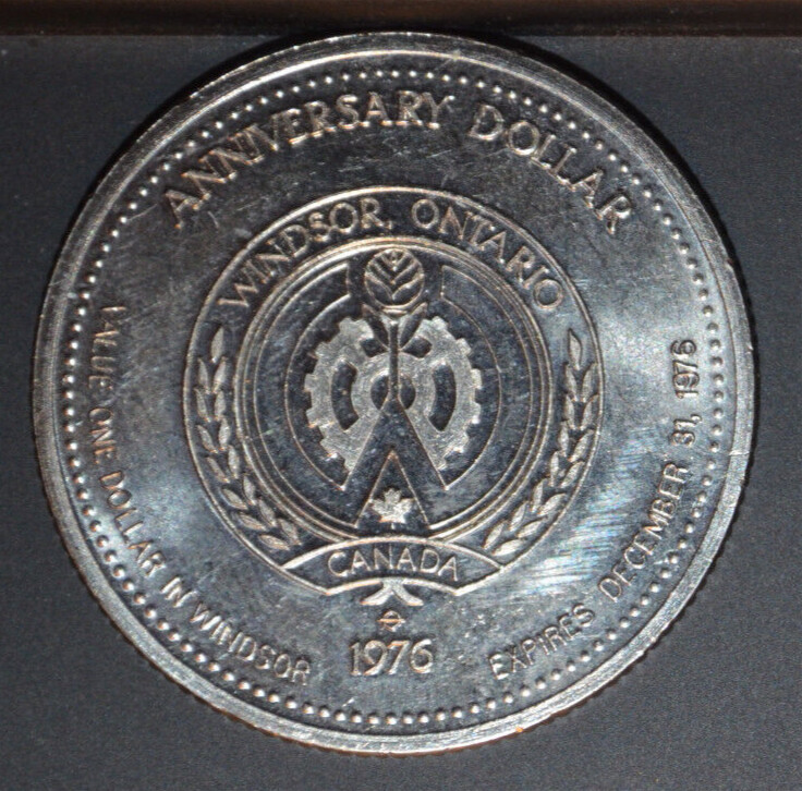 Canada 1876 Centennial 1976 Windsor Anniversary Dollar Coin