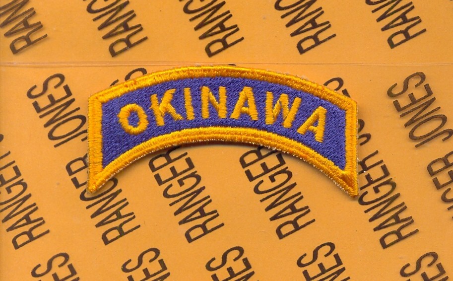 USAAF US 5th Air Force OKINAWA tab arc patch