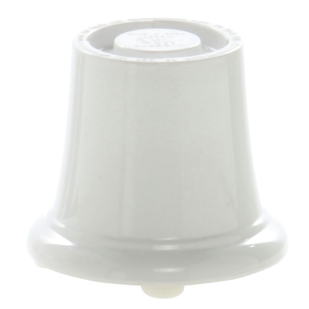 HUBERT® White Pedestal Display Riser - 5 1/2"Dia x 4 13/16"H
