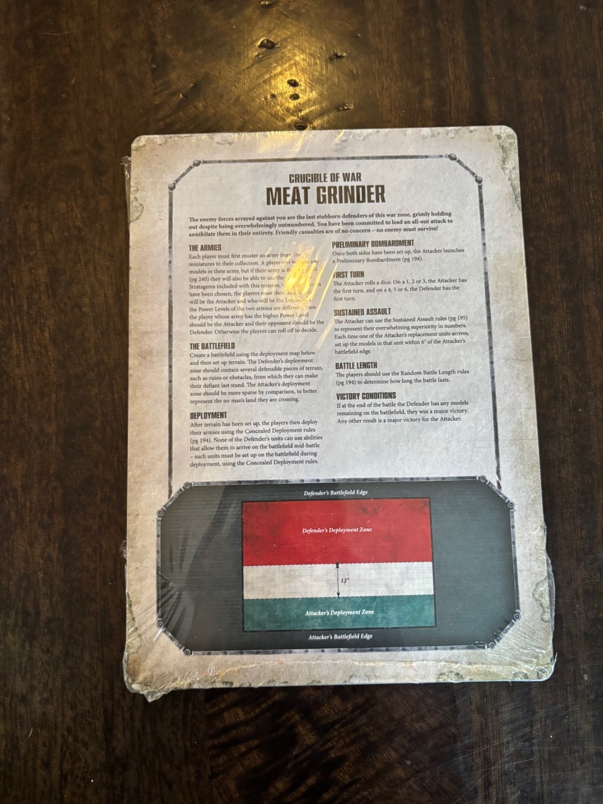 NEW Warhammer 40K Web Scenario Cards Multiplayer Battle Carnage GW