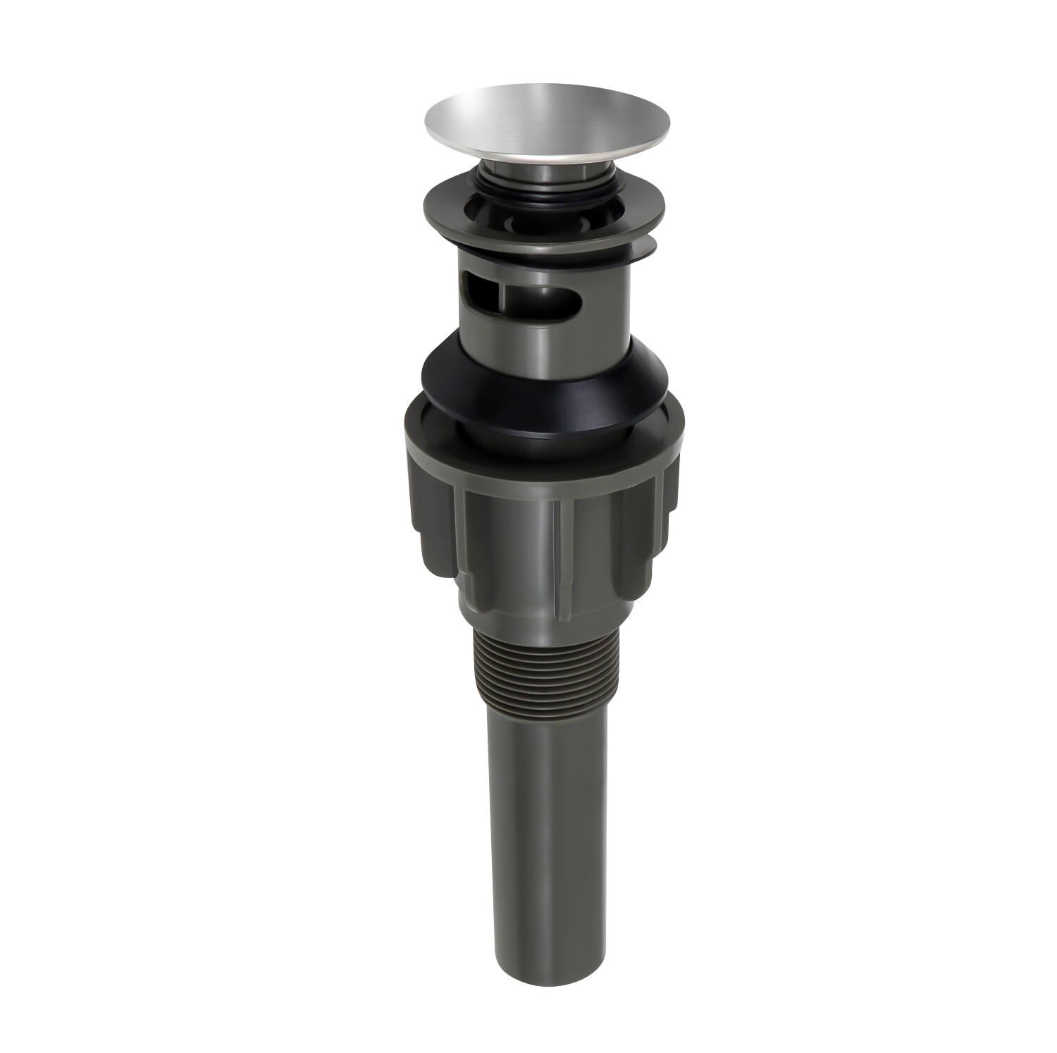 Bathroom Sink Pop-Up Drain Assembly with Overflow for vanity, Chrome