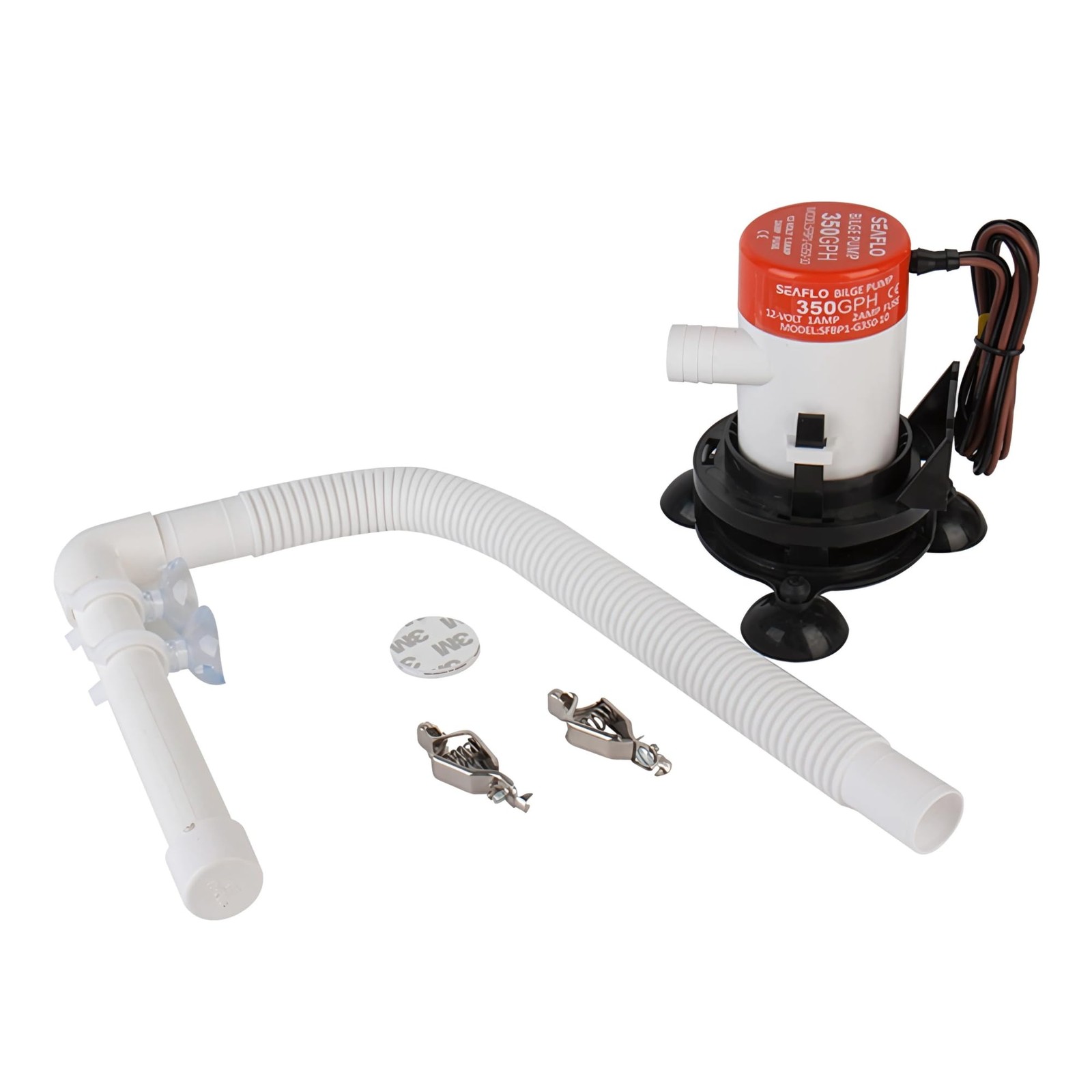 10 Series Portable Livewell Aerator Kit - 12V, 350 GPH, Adjustable Hosepipe, ...