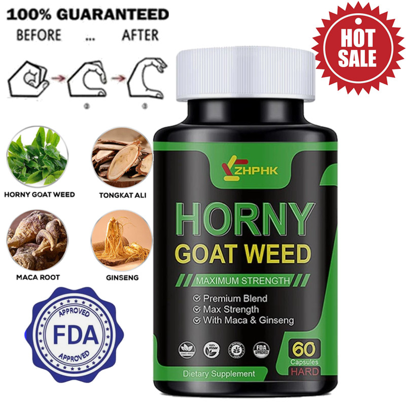 3X STRENGTH Horny Goat Weed Extract W/ Maca Root Powder,L-Arginine,Saw Palmetto