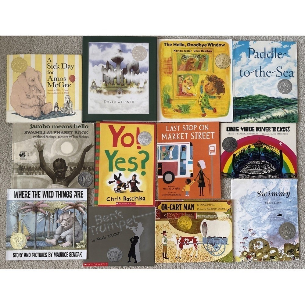 Lot of 12 Caldecott Award & Honor Medal Winners Picture Books Teacher Homeschool