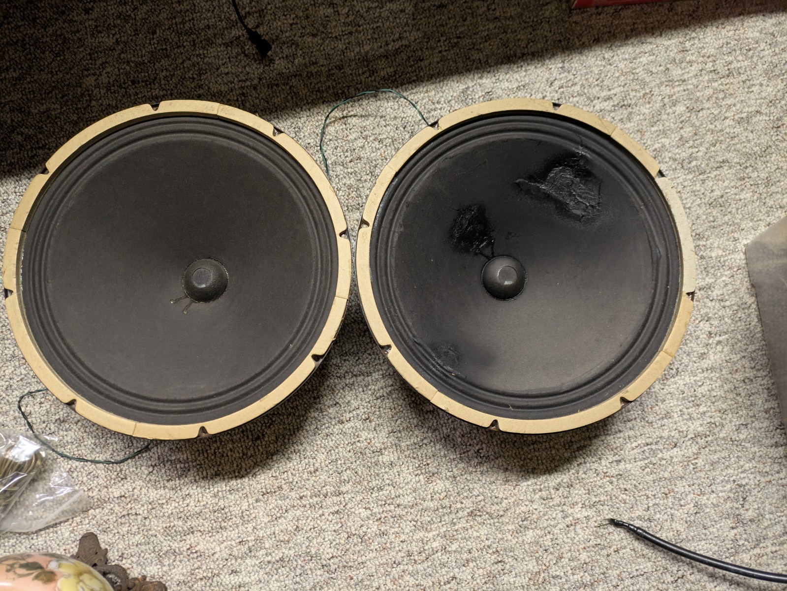 Pair of AO-23421-0 15 "  Heppner Alnico Speaker Square Magnet 575316