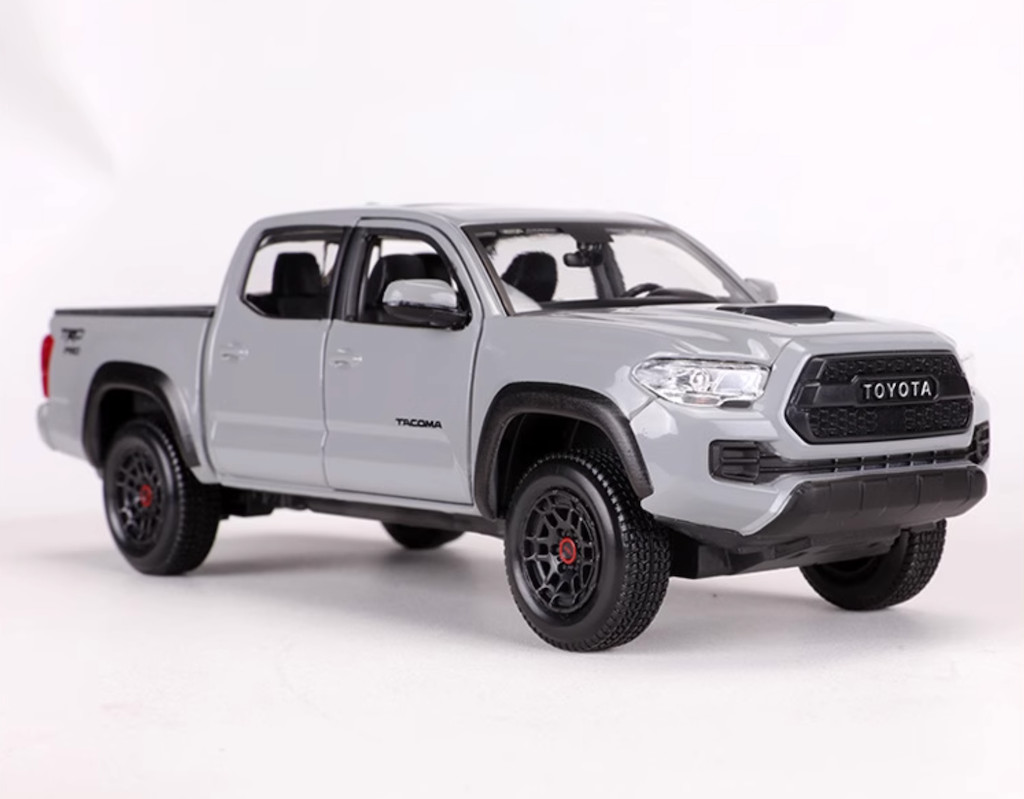 Maisto 1:27 Gray 2023 Tacoma TRD PRO Pickup Truck Model Diecast Metal Car