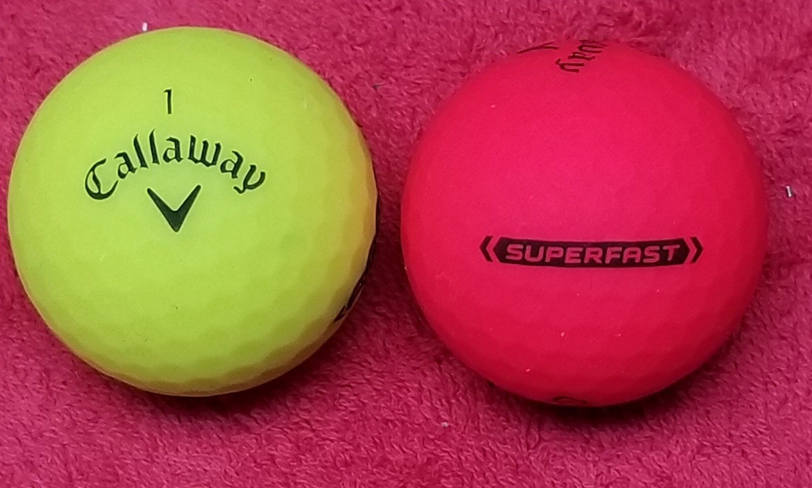 30 Callaway Superfast matte finish  in  Red  & Yellow grade AAAAA Used FREE SHIP