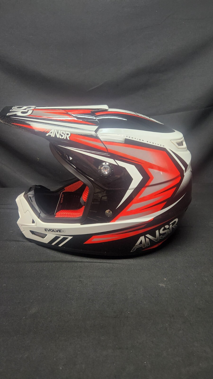 Answer Racing Evolve 3 (BLK/RED/WHT) Size Small [7399]