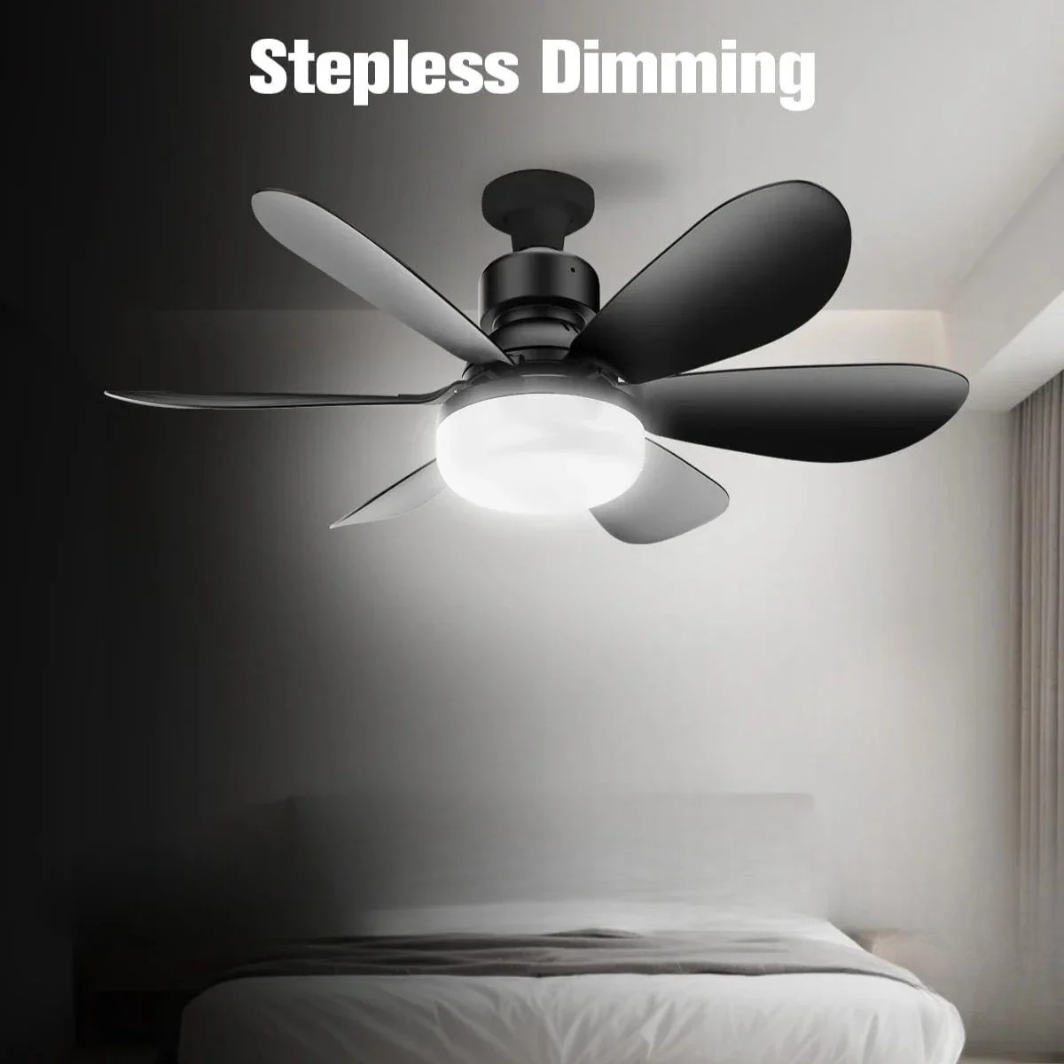 Socket Ceiling Fans with Lights and Remote- Socket Fan light with Dimmable Led