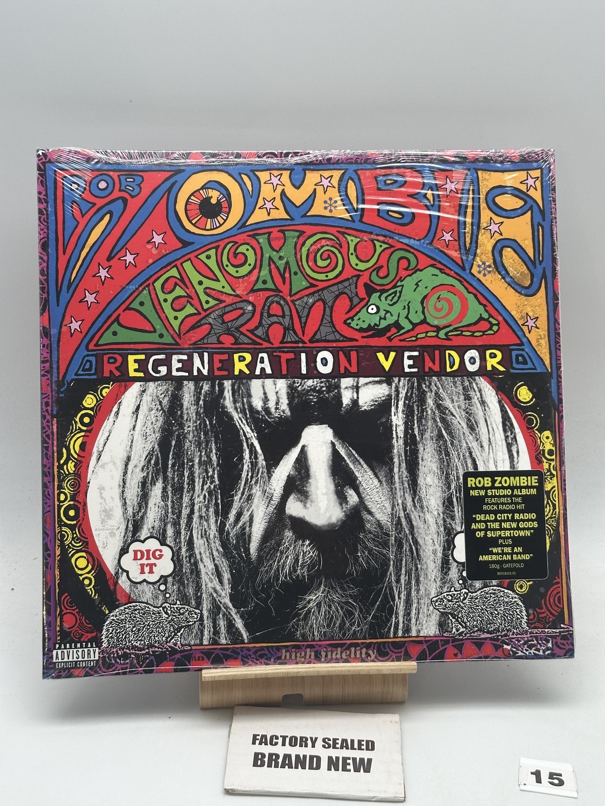 Rob Zombie Venomous Rat Regeneration Vendor NEW SEALED 2013 LP Vinyl