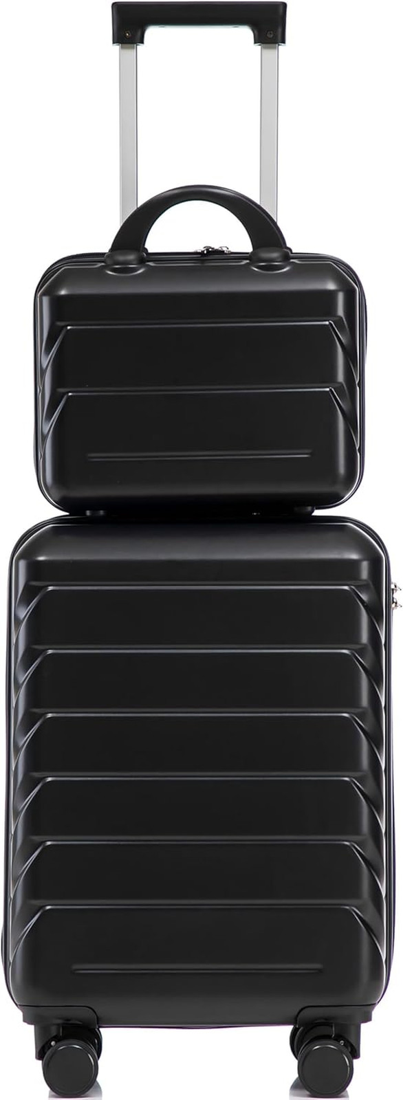 Hardside Luggage, Lightweight Durable ABS Suitcase with Spinner Wheels, 20/14 In