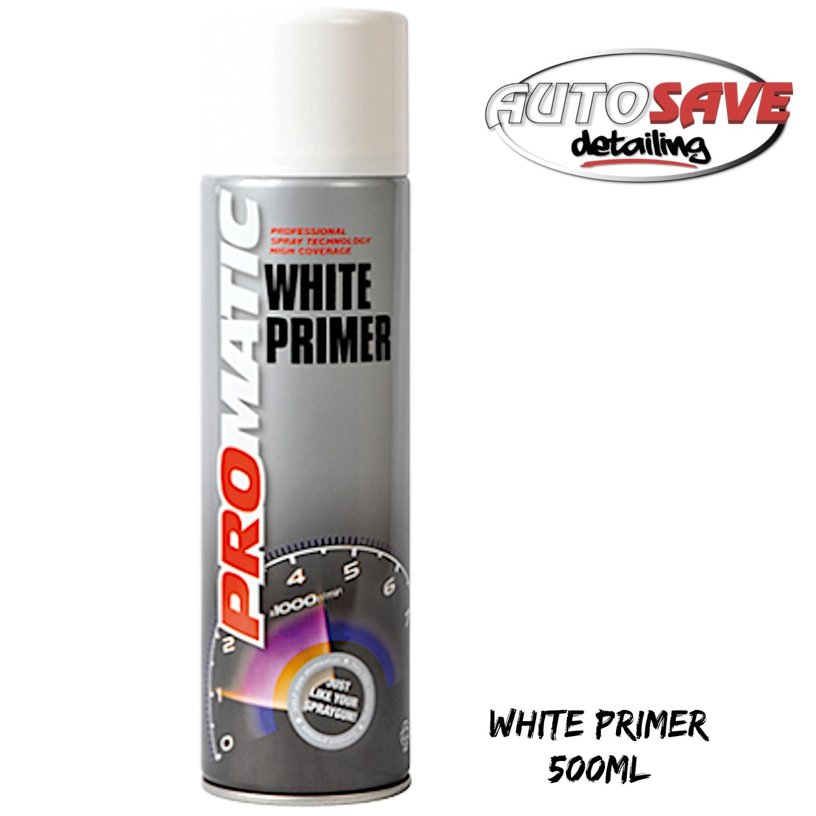 ProXL - Promatic White Primer |500ml Aerosol Fast Drying |Filling Properties