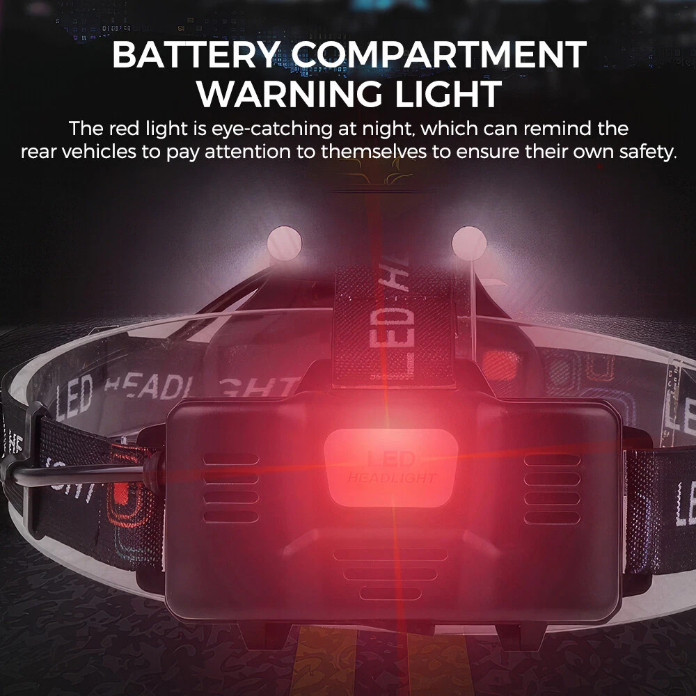 Super Bright 30W High Powered Rechargeable Headlamp Tactical Security Headlight