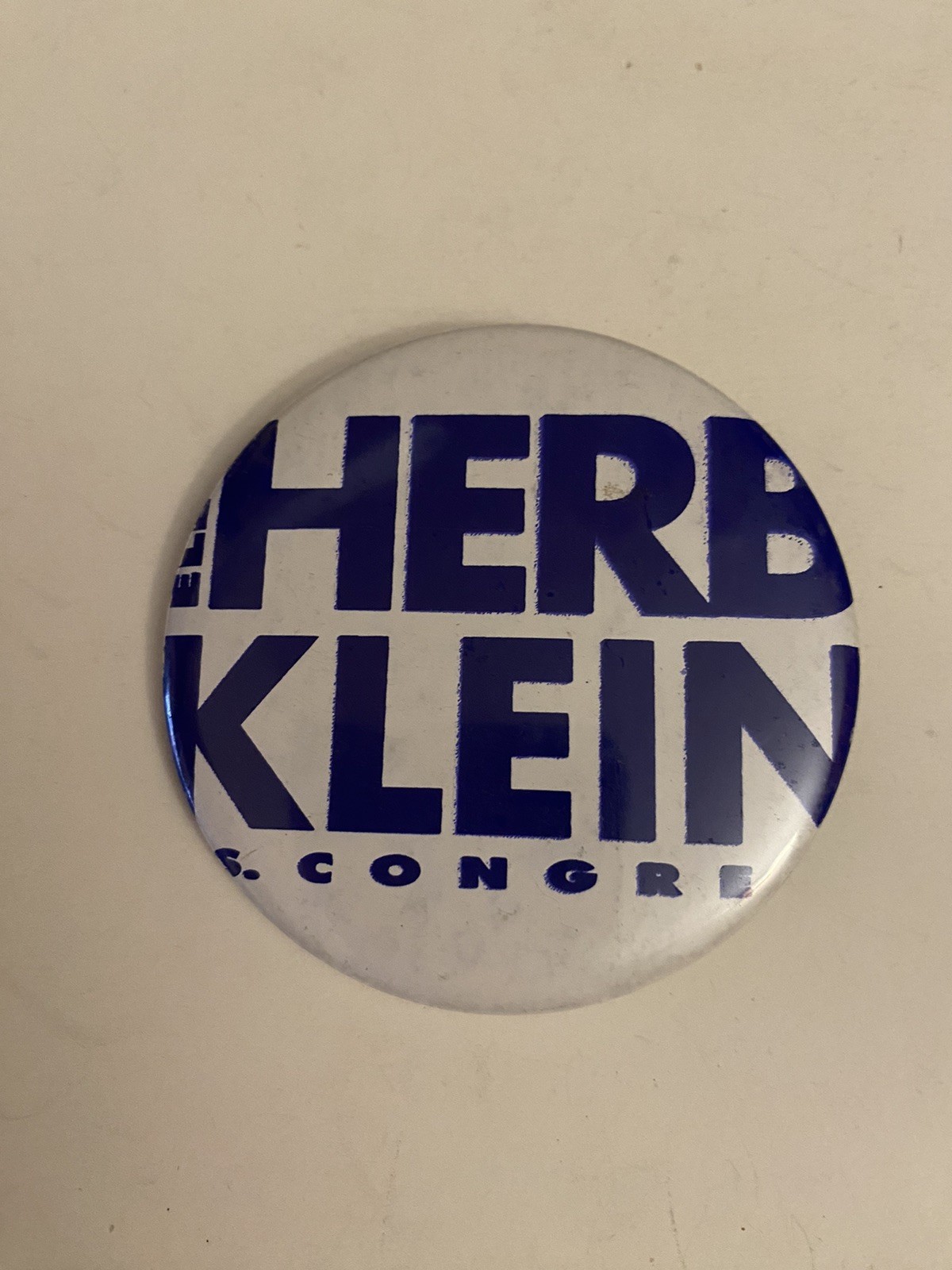 Herb Klein Congress Political Pin Back Button P30