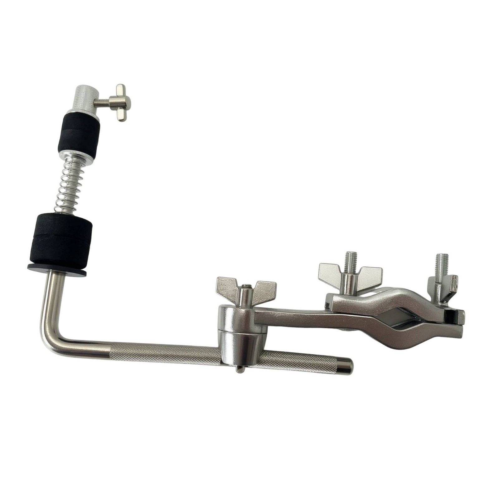 Drum Hardware Extension Clamp Knurled Drum Clamp with L-Rod Adjustable for