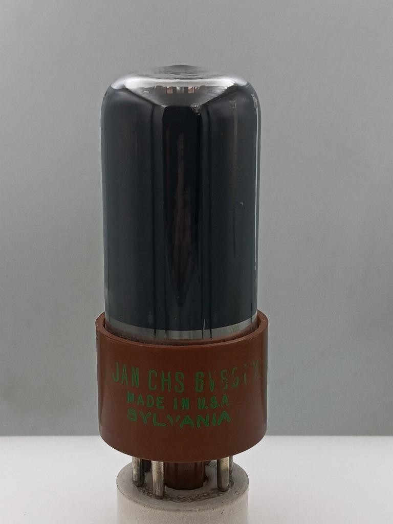 1952 Sylvania JAN CHS 6V6GTY Test NOS Grey Glass/Plate Copper Serious Tubes D906