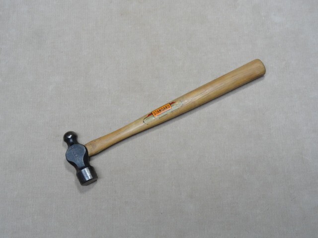 Vtg 1940's Standard Stanley 8 oz Machinist Ball Peen Hammer Unused w/ Orig Label