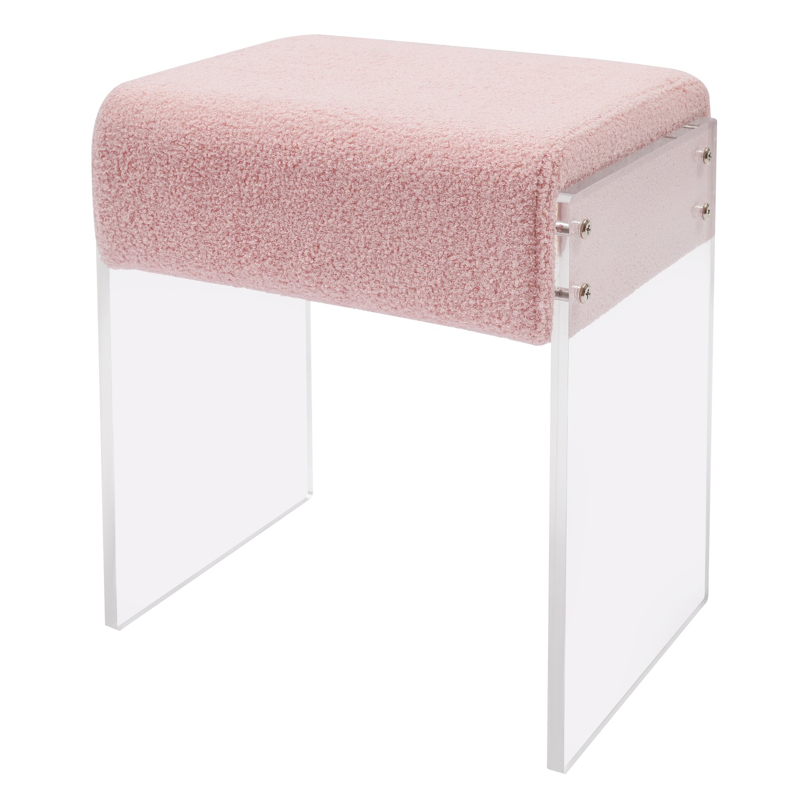 Pinkl Makeup Stool Chair with Cushion, Modern Multifunctional Vanity Stool