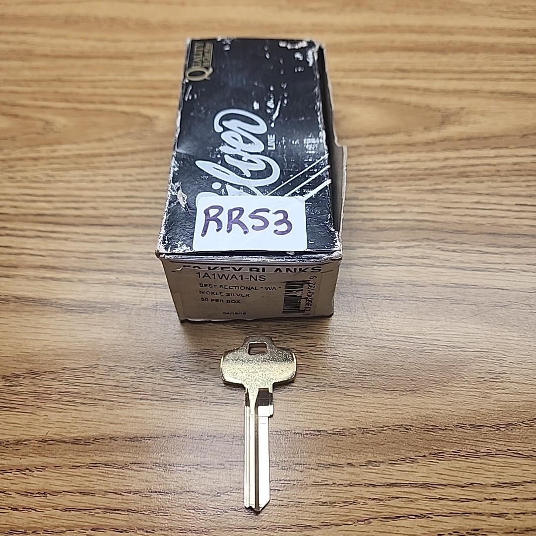 Best Sectional 1A1WA1 "WA" Keyway Key Blanks For ILCO A1114WA Lot Of 40