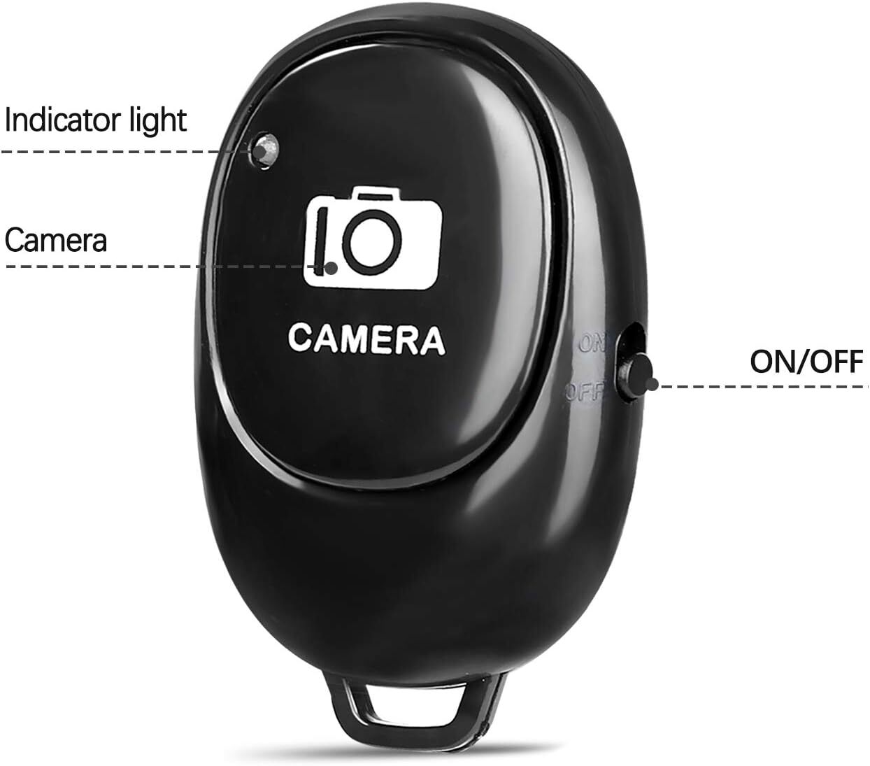 2 Pcs Camera Shutter Wireless Bluetooth Remote Control for Android Apple iPhone
