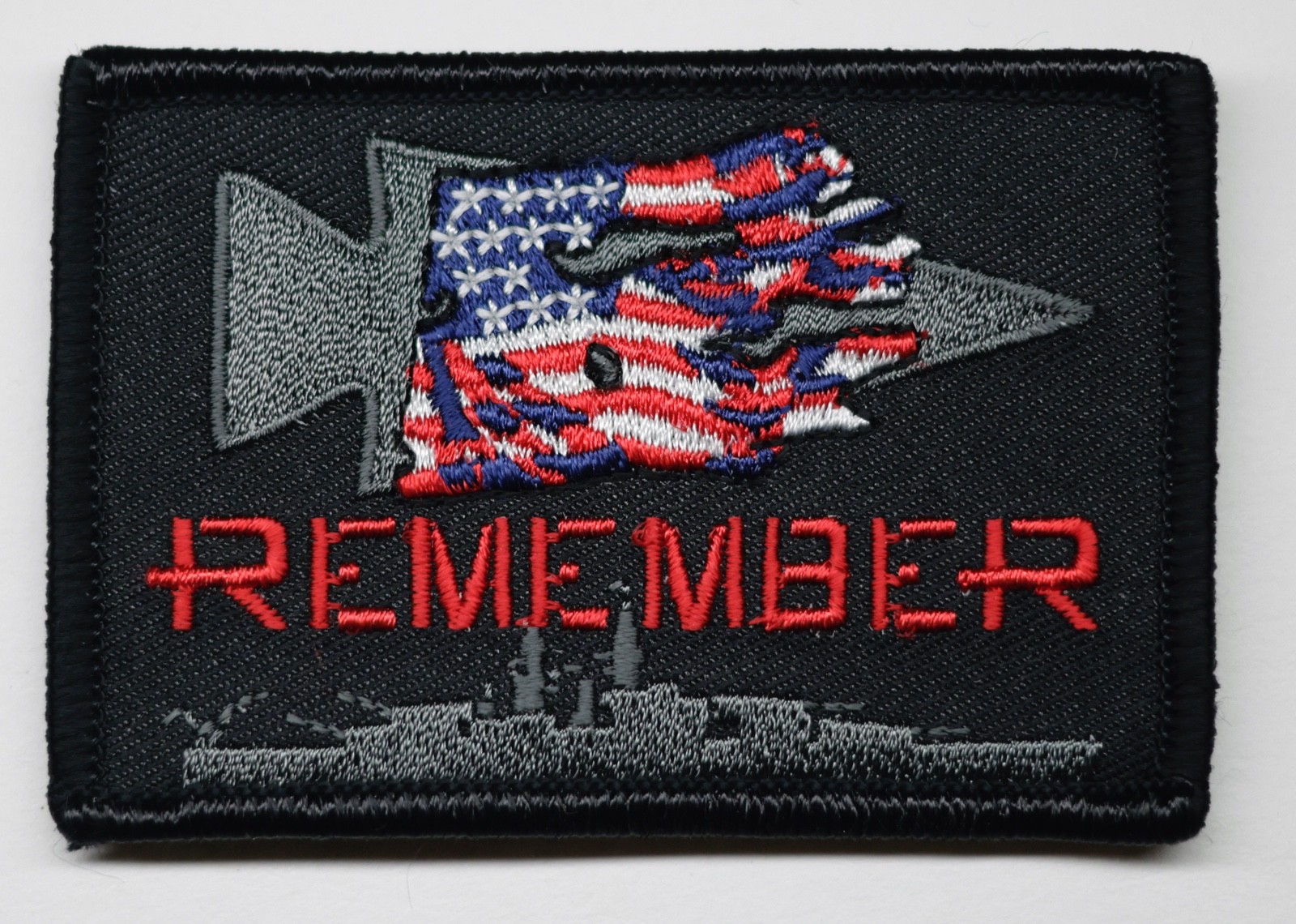 Remember Pearl Harbor WW2 Ruck Morale Patch - USS Arizona -  2x3 Hook and Loop