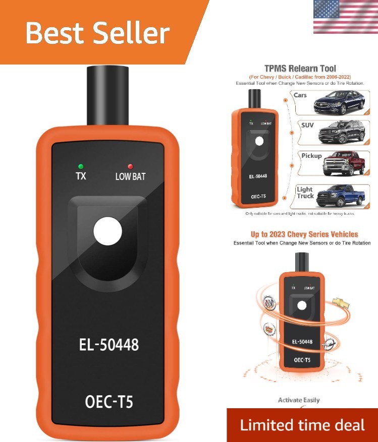 Advanced 2025 TPMS Tool for Tire Pressure Reset - Works with 315/433 MHz Sensors