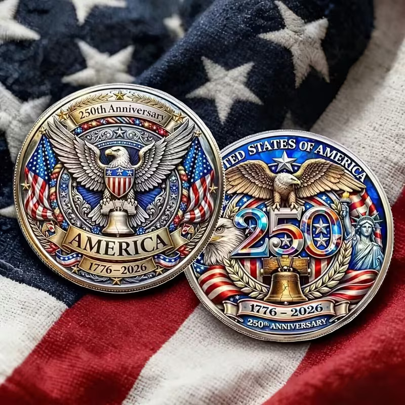 United States 250 Anniversary Challenge Coin Commemorative US 1-pc as