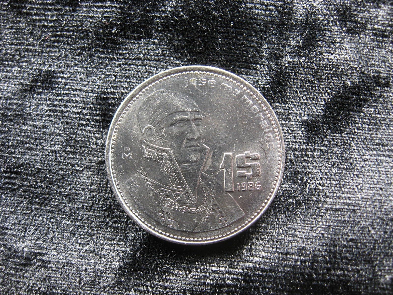 old world coin MEXICO 1 un peso 1985 KM496 Morelos (271)