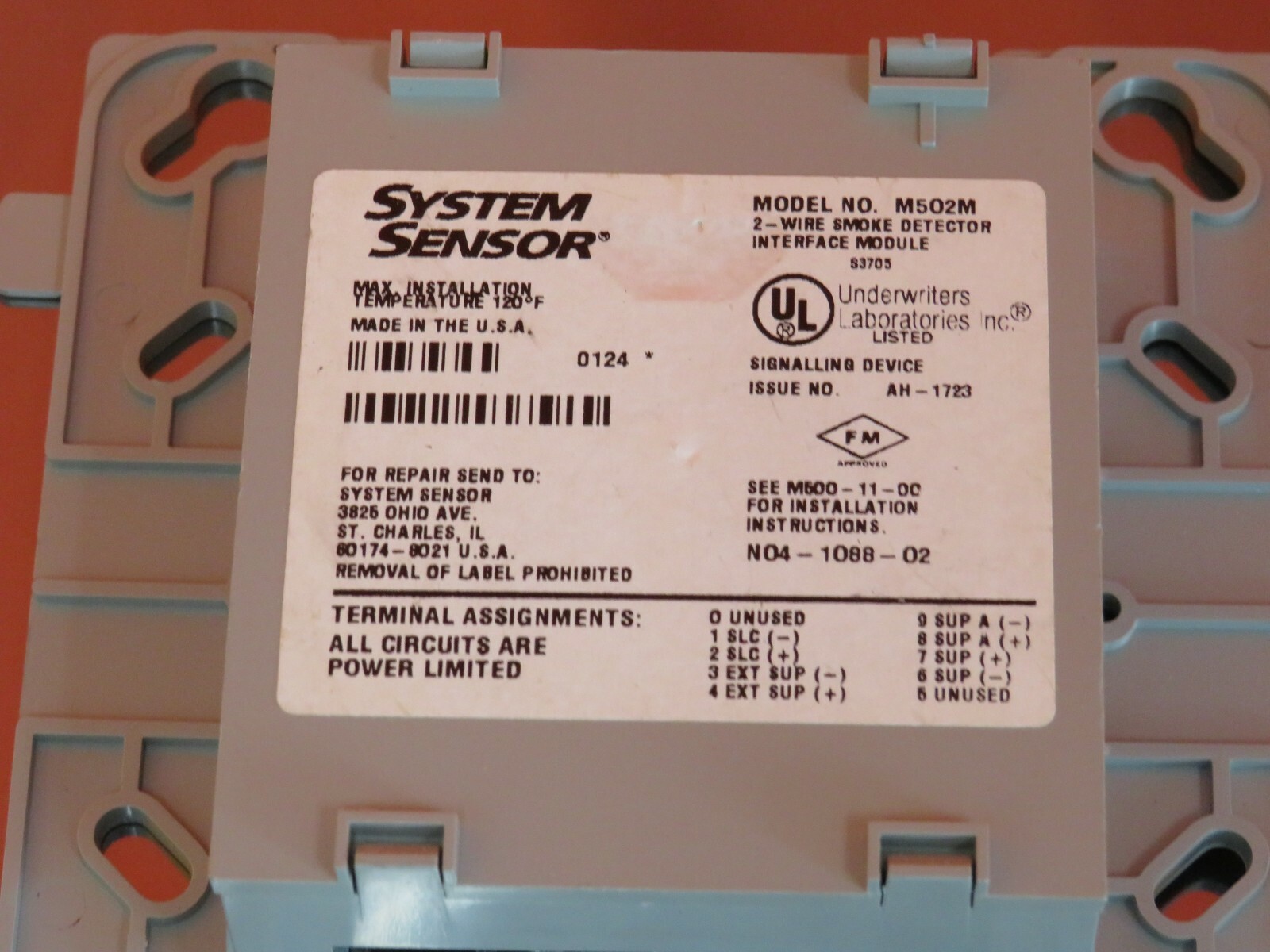 SYSTEM SENSOR M502M INTERFCE MODULE