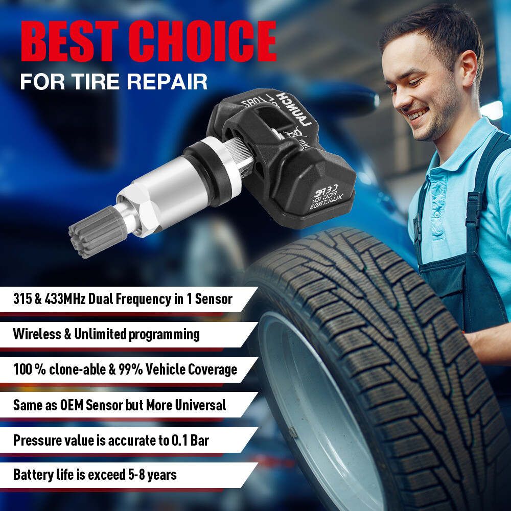 LAUNCH Universal 315MHz+433MHz Tire Pressure FR-Sensor LTR-03 TPMS Programmable