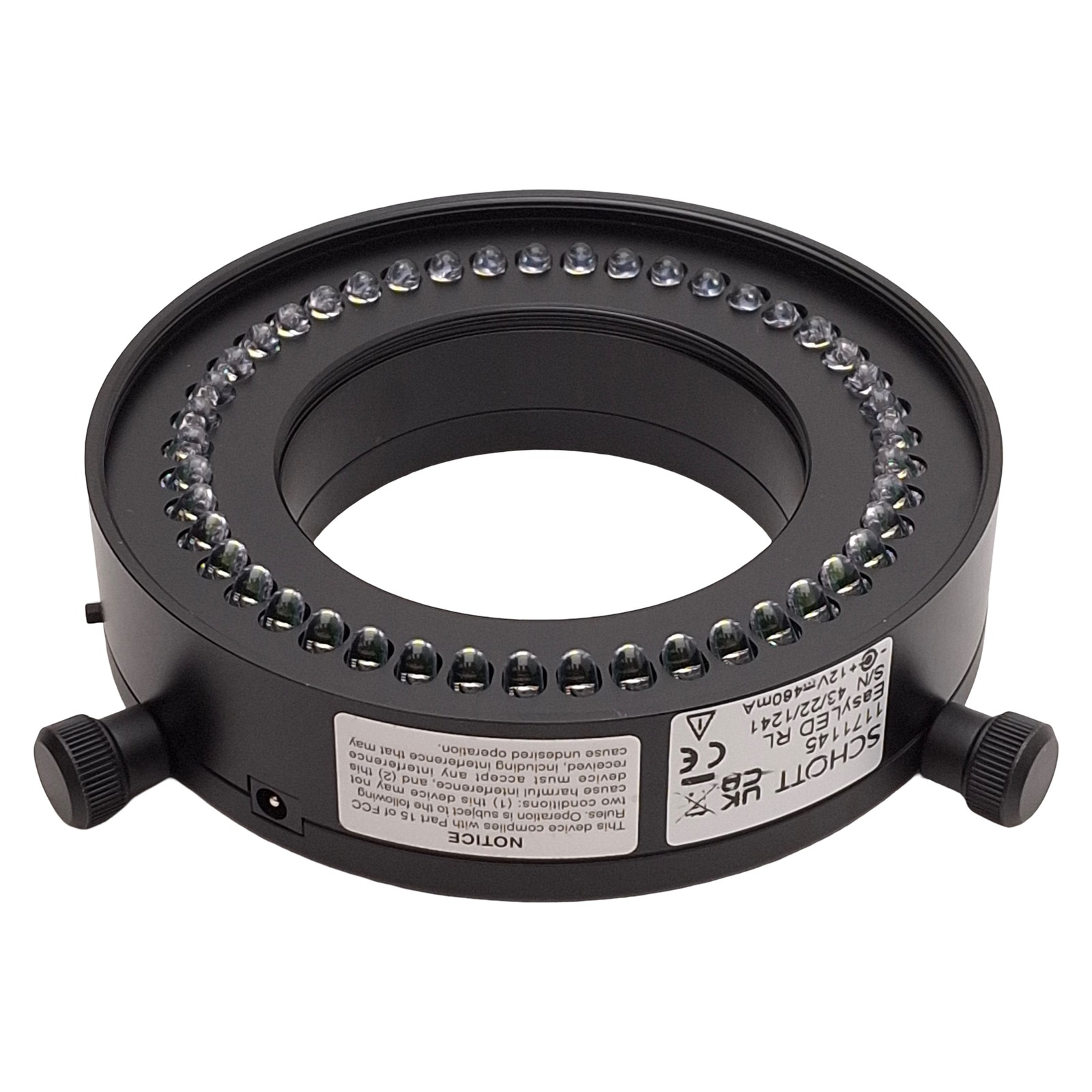 Schott 1171145 EasyLED Ringlight System, ø66mm, 55-135mm WD, 5600K, 12VDC