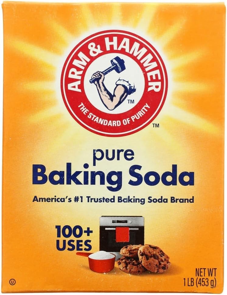 Arm & Hammer Pure Baking Soda 1 lb (453g) Pantry Yeast & Baking Agent