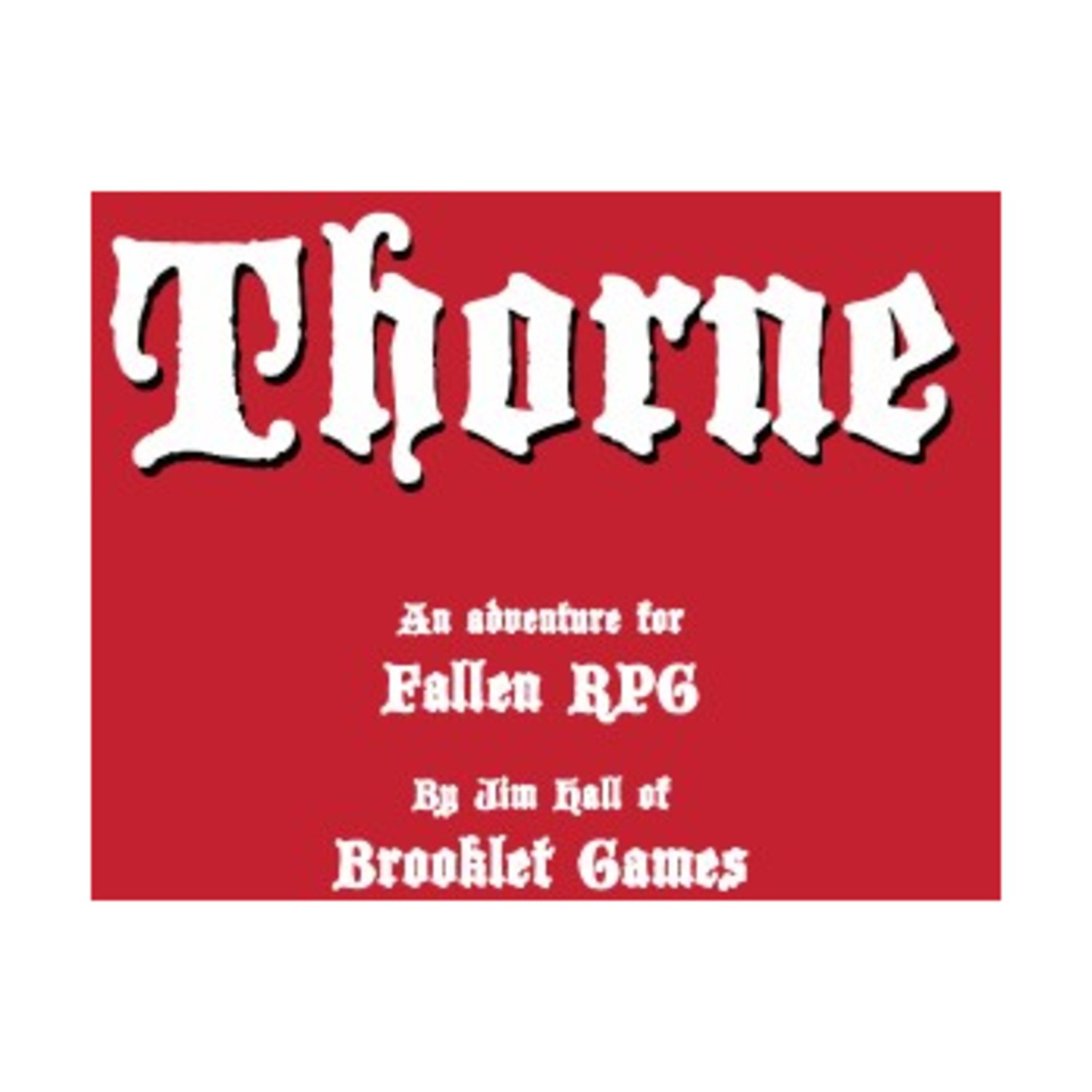 Brooklet Games RPGs Thorne EX