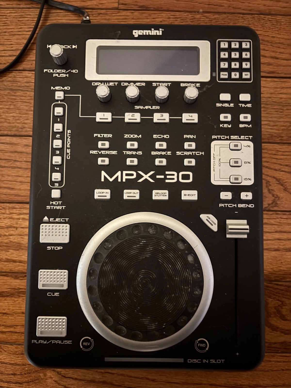RARE Gemini MPX-30 CD/MP3 Sampler Effects Machine TESTED