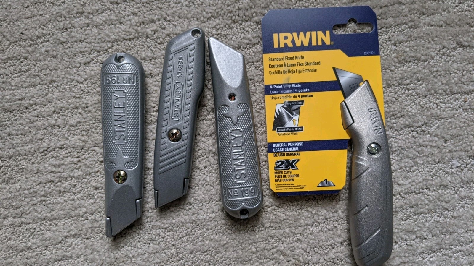 BOX CUTTER LOT---4 IN LOT--NEW